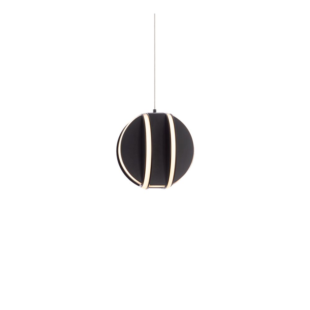 Modern Forms Carillion Mini Pendant Light Mini-Pendants Modern Forms Black 5.875x5.875x5.875 