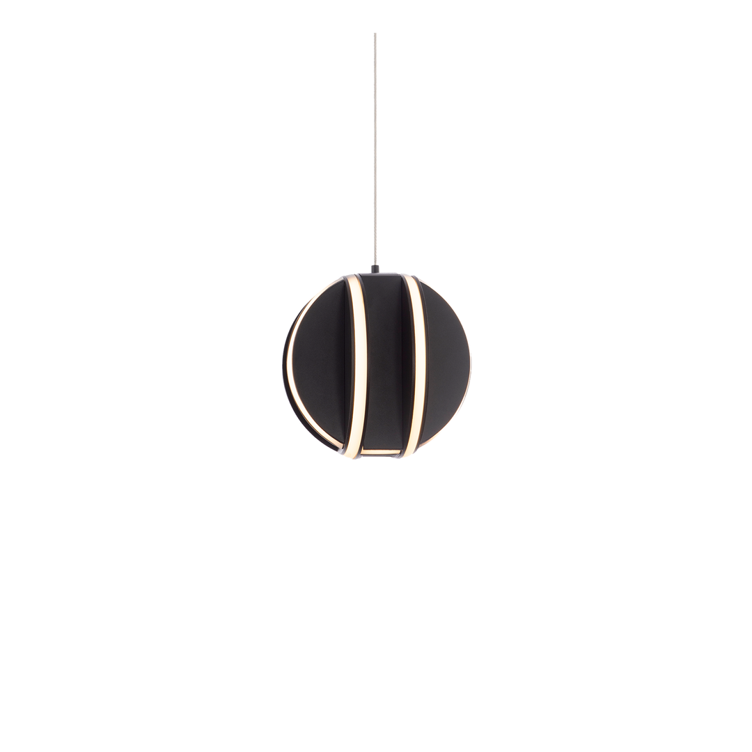 Modern Forms Carillion Mini Pendant Light Mini-Pendants Modern Forms Black 5.875x5.875x5.875 