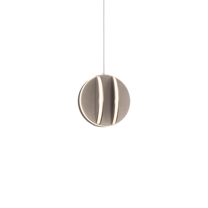 Modern Forms Carillion Mini Pendant Light Mini-Pendants Modern Forms Brushed Nickel 5.875x5.875x5.875 