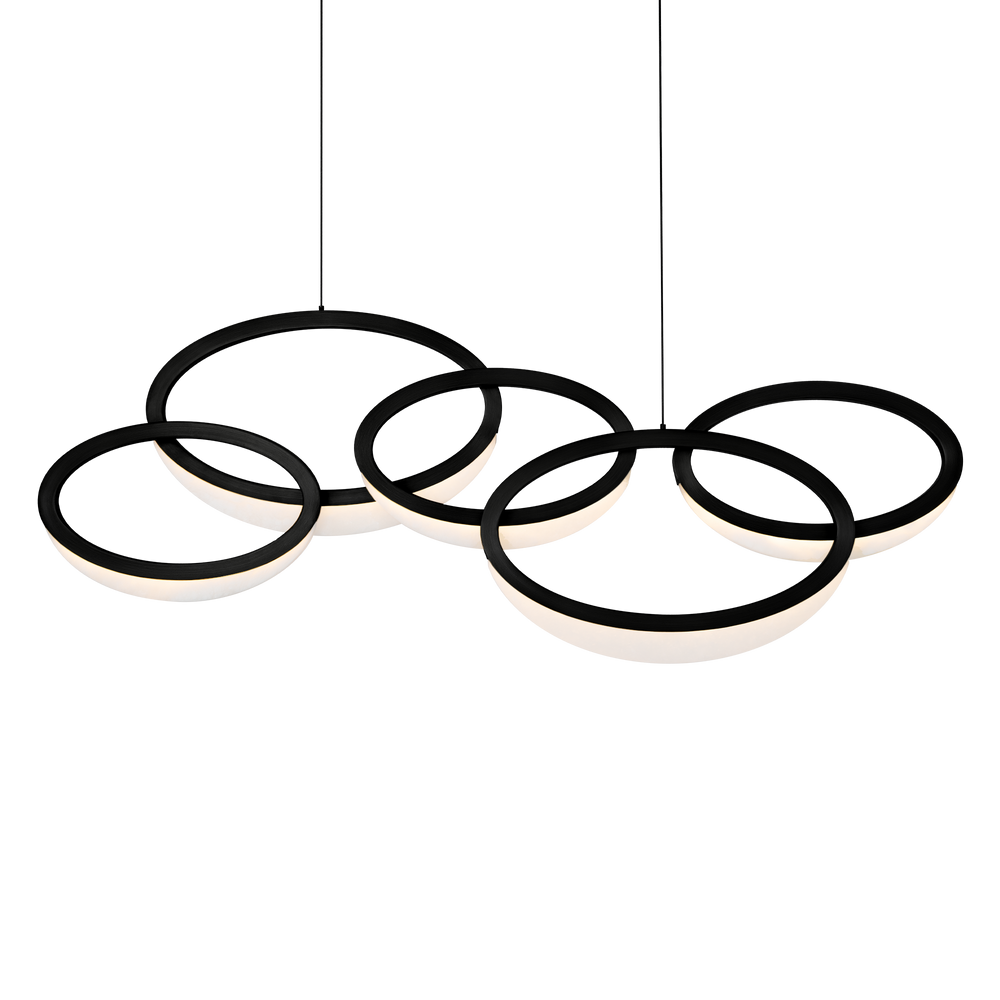 Modern Forms Orion Chandelier Light Chandeliers Modern Forms Black 45.5x3.875x18.125 