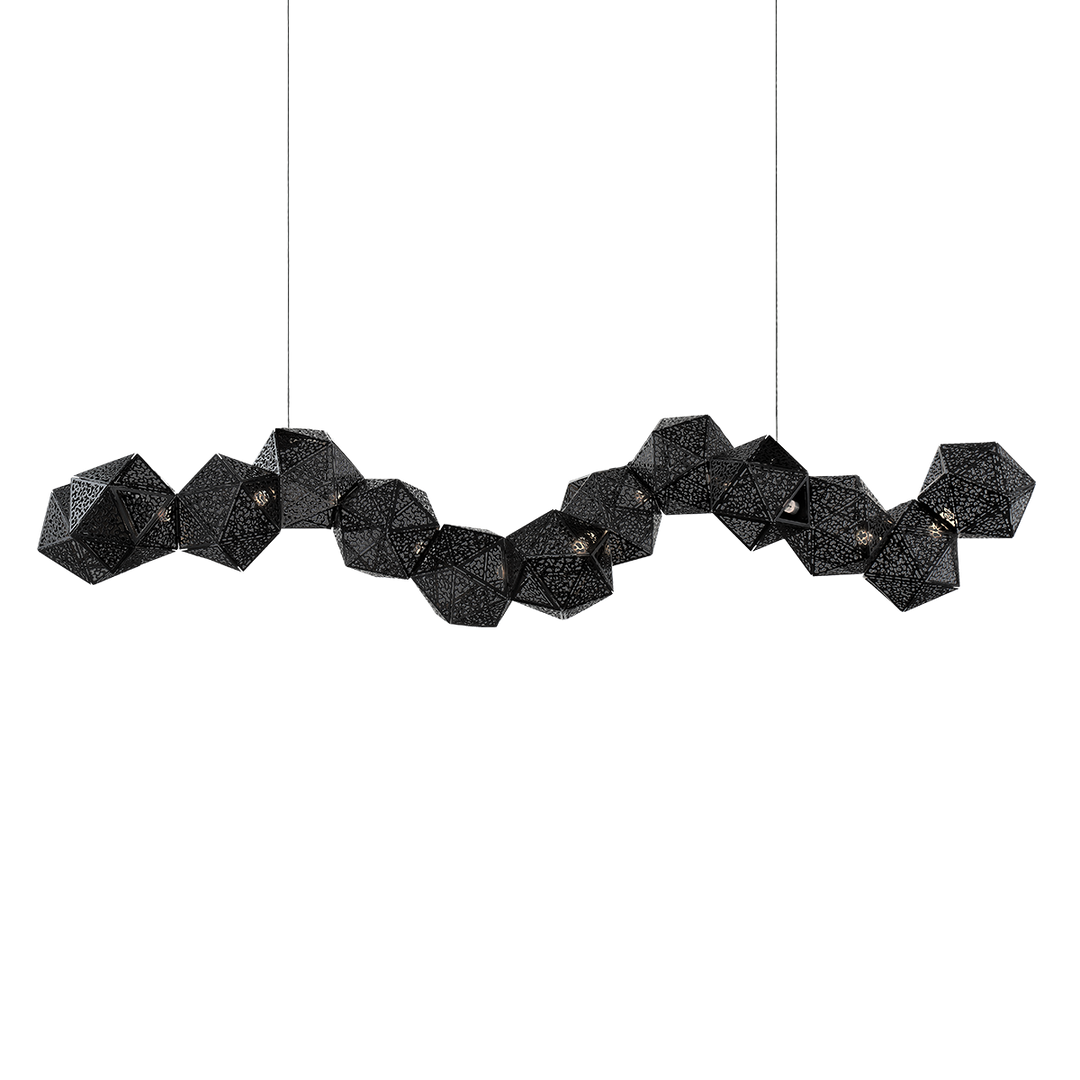 Modern Forms Riddle Linear Pendant Pendants Modern Forms Black 64x15x15 