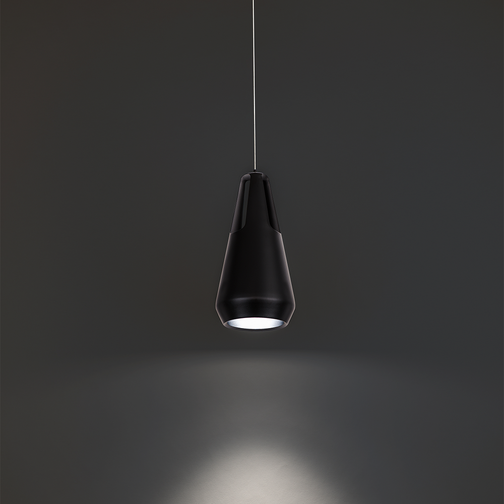 Modern Forms Ingot Mini Pendant Light Mini-Pendants Modern Forms Black 4.875x4.875x10 