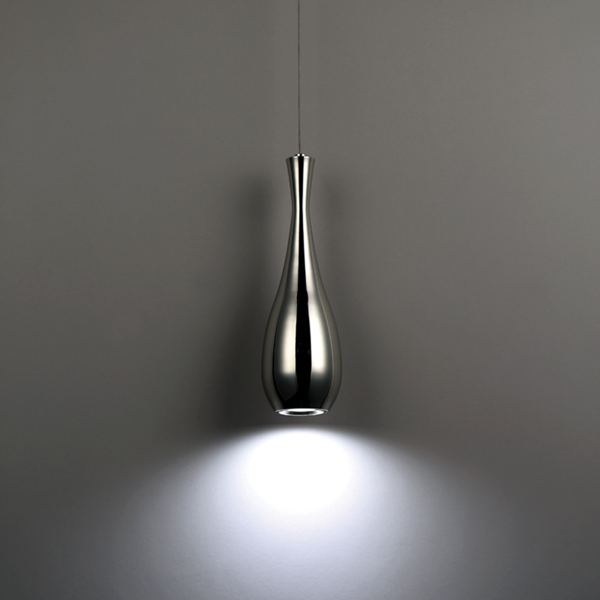 Modern Forms Acid Mini Pendant Light Mini Pendant Modern Forms Polished Nickel 3.8x3.8x12.3 