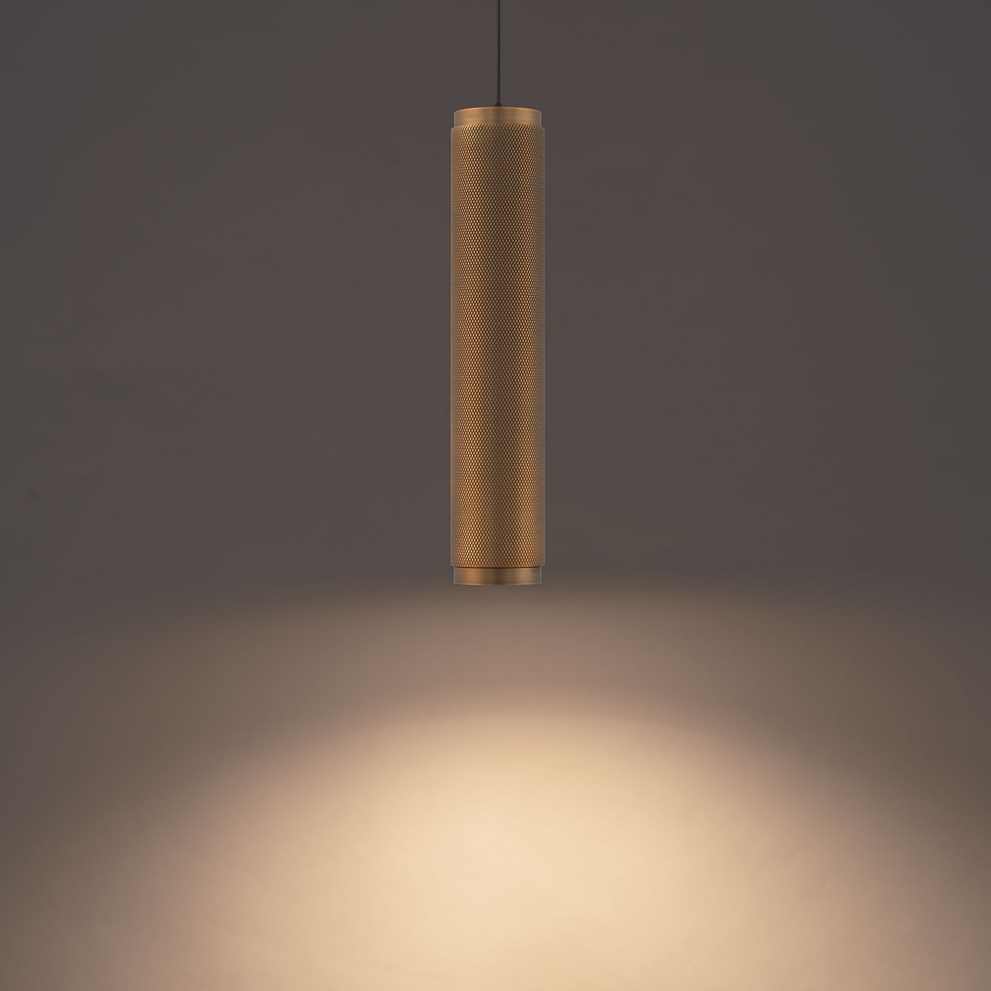 Modern Forms Burning Man Mini Pendant Light Mini Pendant Modern Forms Aged Brass 2.75x2.75x13.5 