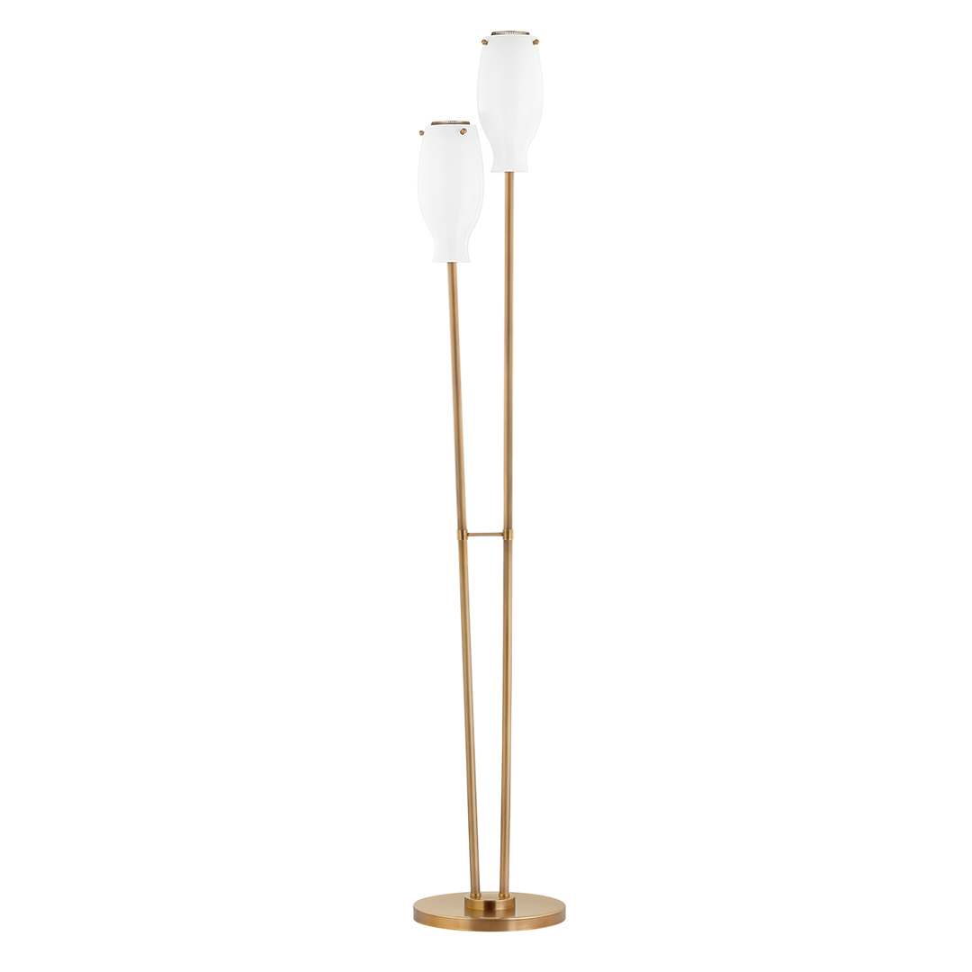 Troy Lighting GEYSER Floor Lamp Floor Lamps Troy Lighting PATINA BRASS 12x12x68 