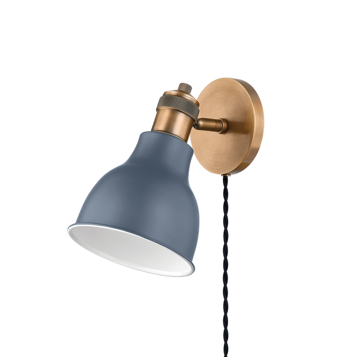 Troy Lighting MAKIN Plug-in Sconce Wall Sconces Troy Lighting   