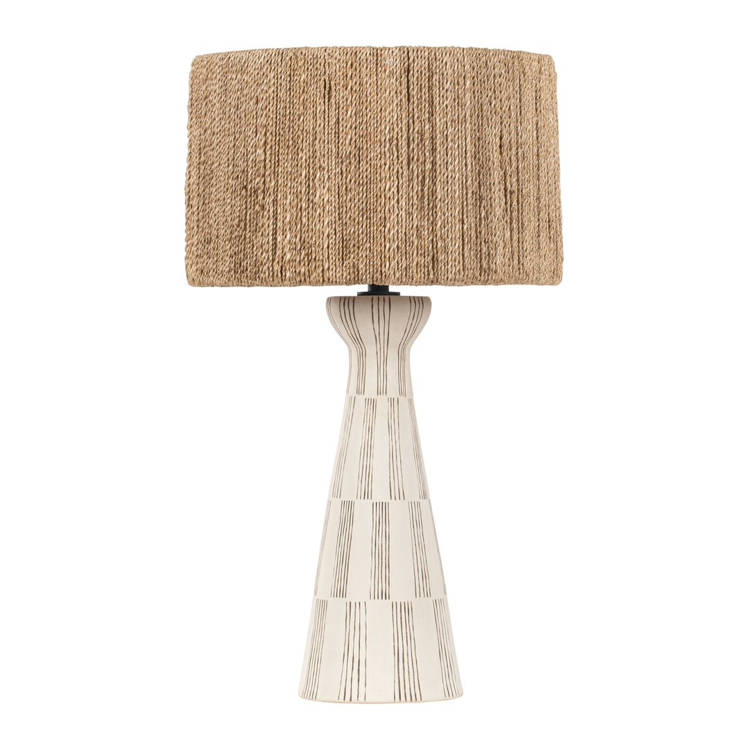 Troy Lighting Palma TABLE LAMP Table Lamps Troy Lighting Patina Brass/Ceramic Graphic White 17x17x30 