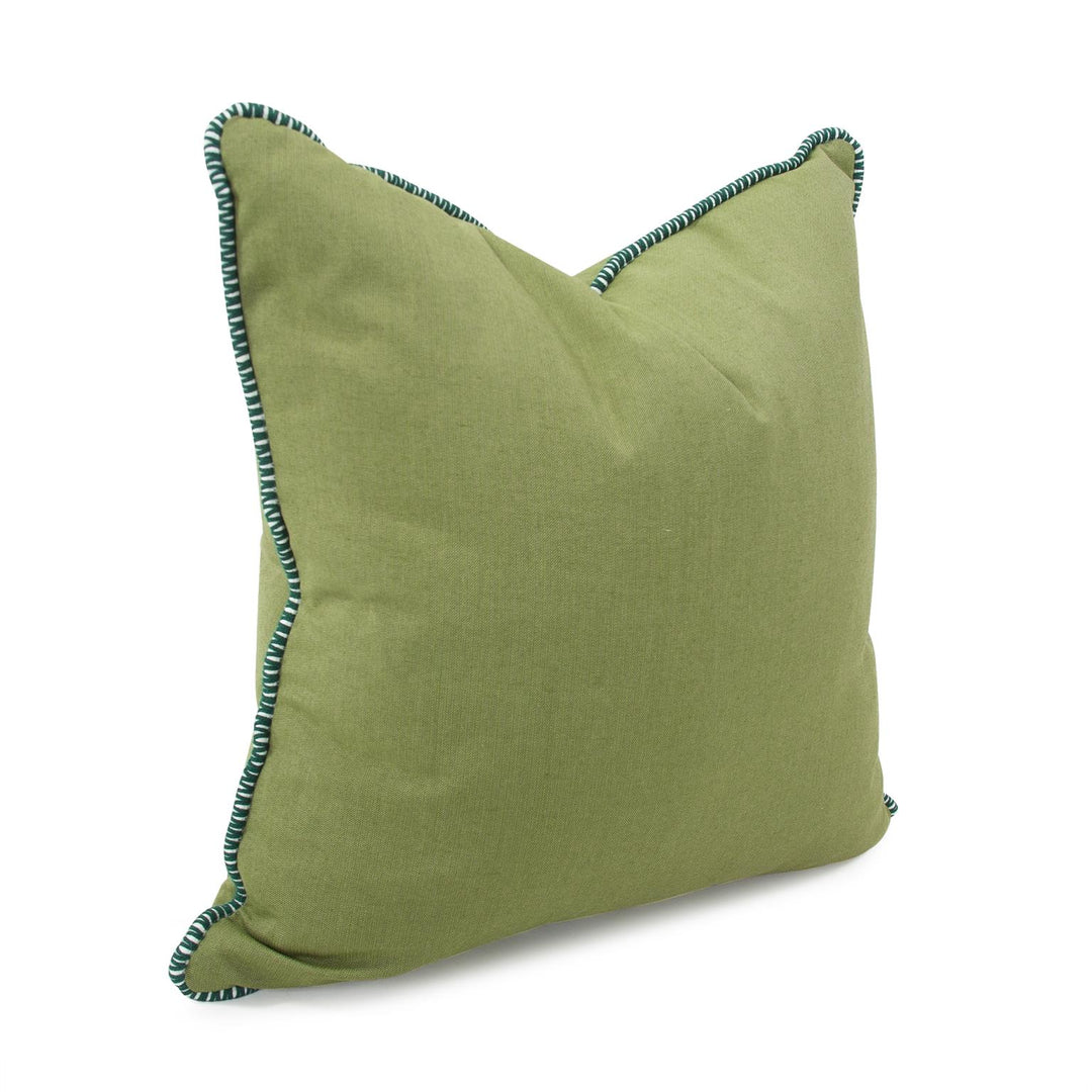 Howard Elliott Collection 20 x 20 Outdoor Pillow with Dec Cord, Seascape Moss- Poly Insert