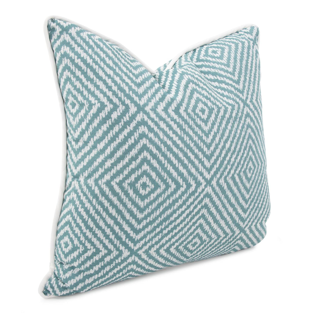 Howard Elliott Collection 24 x 24 Outdoor Pillow Helm Teal- Poly Insert