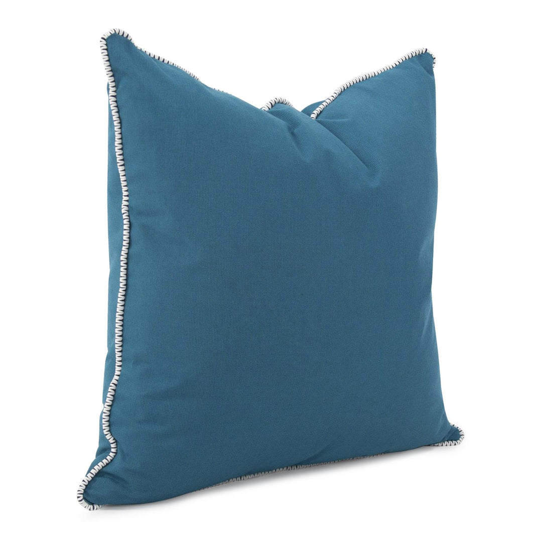 Howard Elliott Collection 24 x 24 Outdoor Pillow with Dec Cord, Seascape Turquoise- Poly Insert