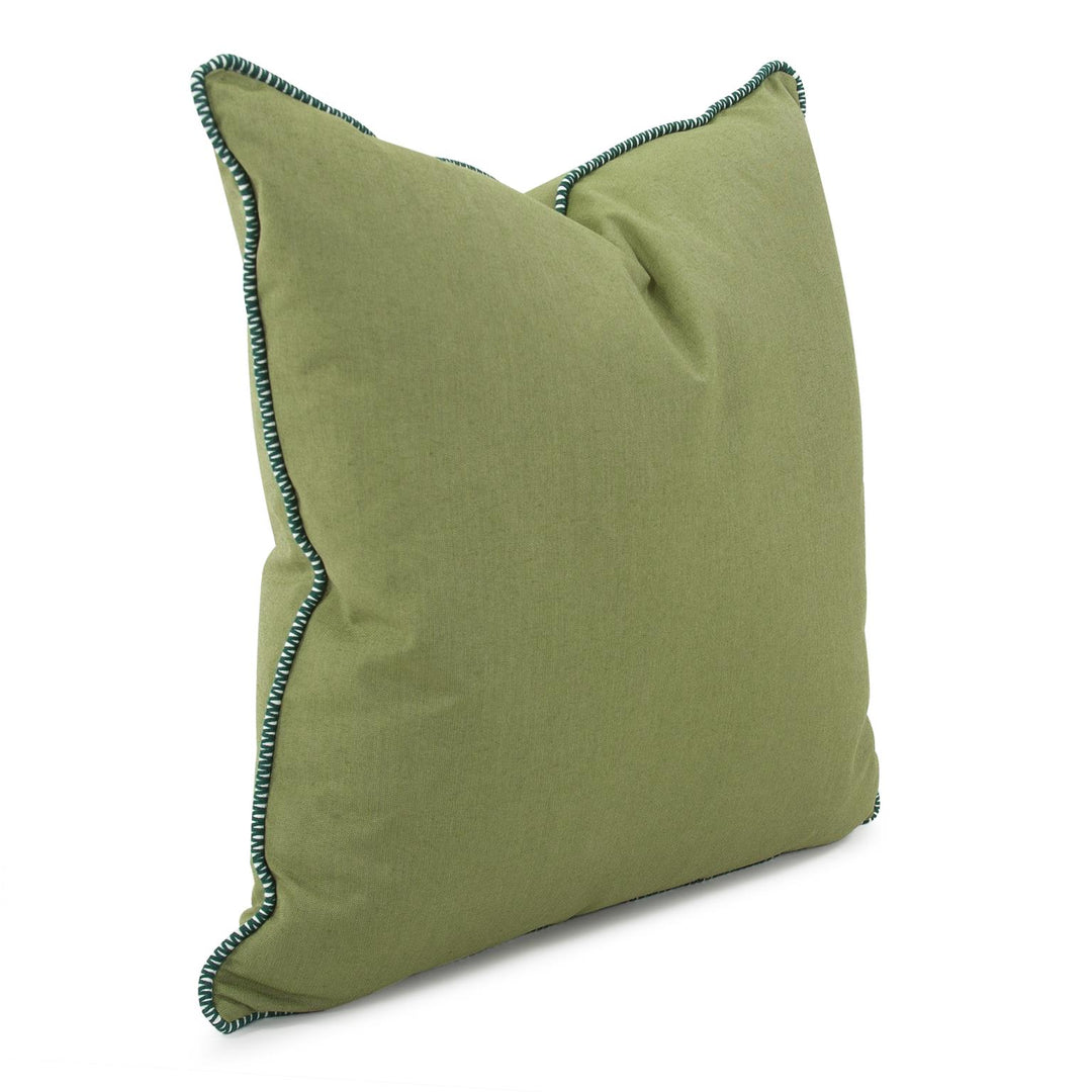 Howard Elliott Collection 24 x 24 Outdoor Pillow with Dec Cord, Seascape Moss- Poly Insert