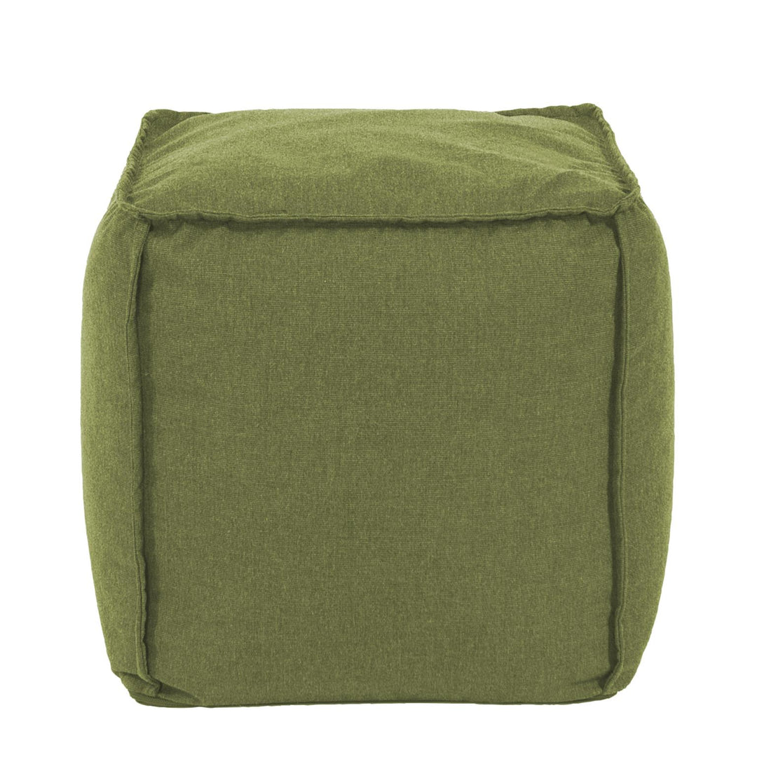 Howard Elliott Collection Square Pouf Seascape Moss Ottomans Howard Elliott Collection   