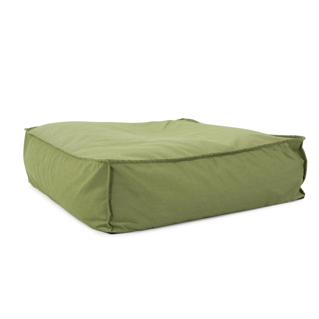 Howard Elliott Collection Outdoor Square Floor Pouf, Seascape Moss Ottomans Howard Elliott Collection   