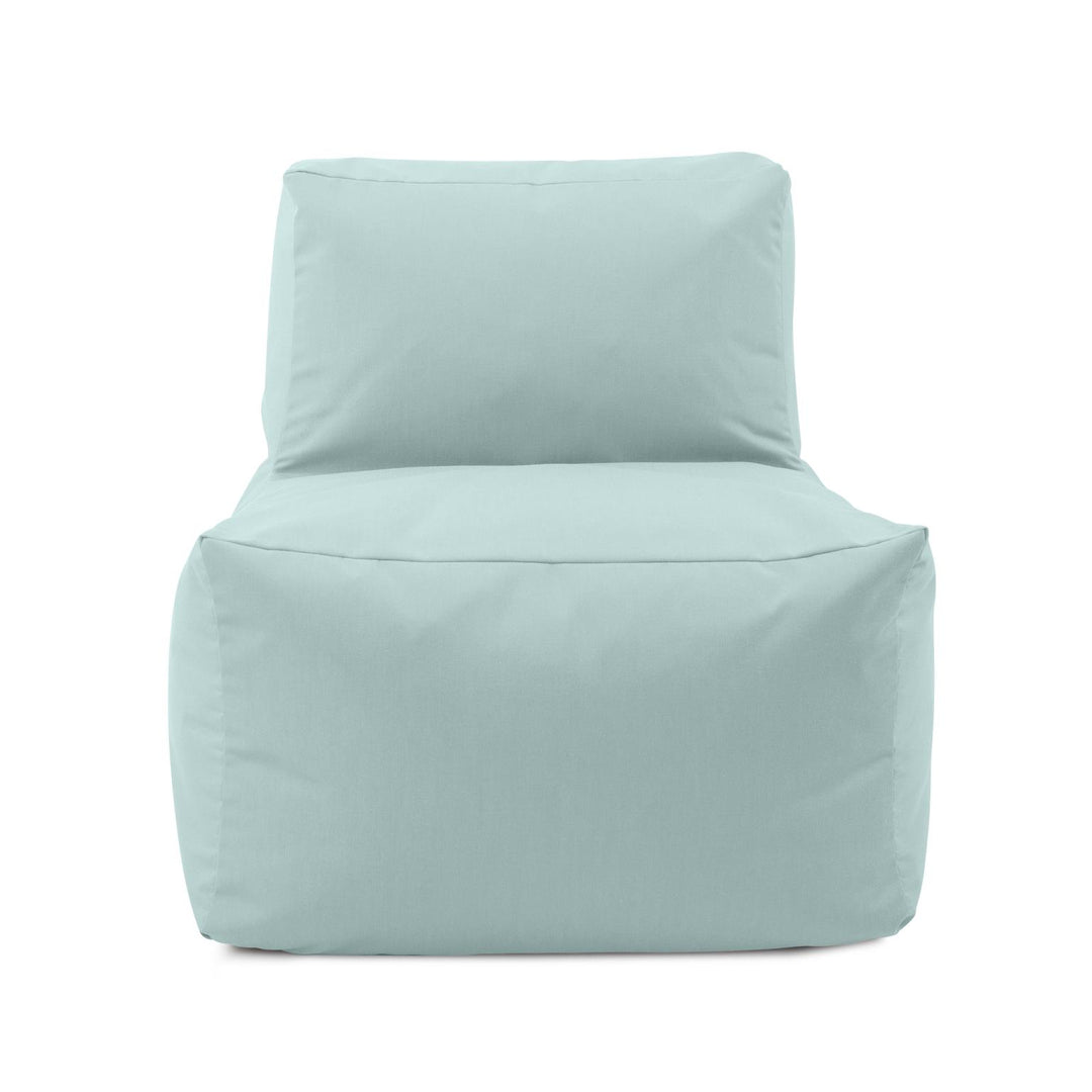 Howard Elliott Collection Outdoor Pouf Chair, Seascape Breeze Ottomans Howard Elliott Collection   