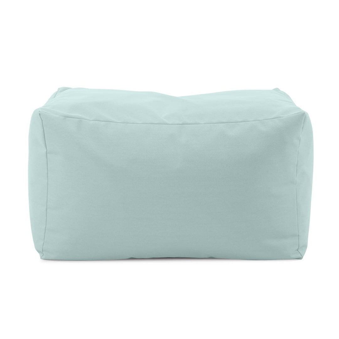 Howard Elliott Collection Outdoor Pouf Bench, Seascape Breeze Ottomans Howard Elliott Collection   