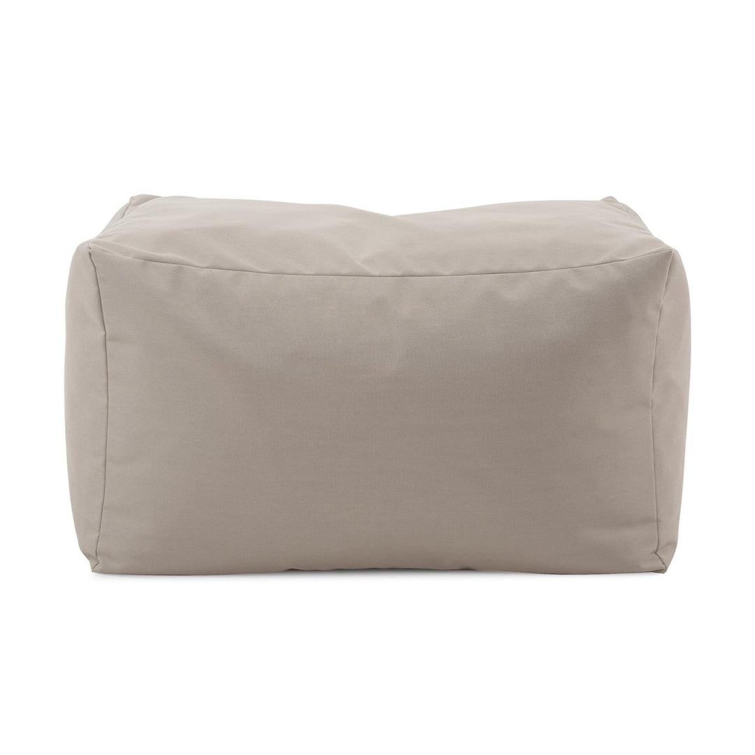 Howard Elliott Collection Outdoor Pouf Bench, Seascape Sand Ottomans Howard Elliott Collection   