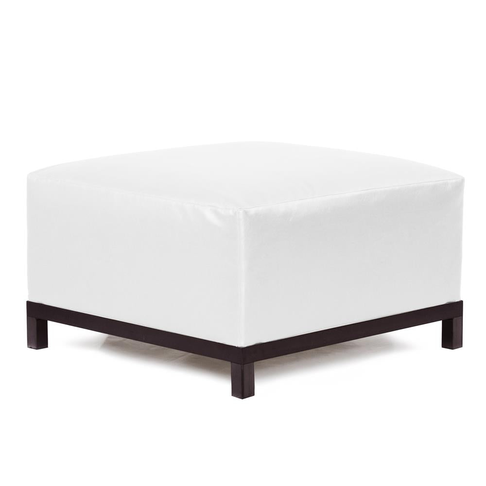 Howard Elliott Collection Axis Ottoman Atlantis White Slipcover (Cover Only) Ottomans Howard Elliott Collection   