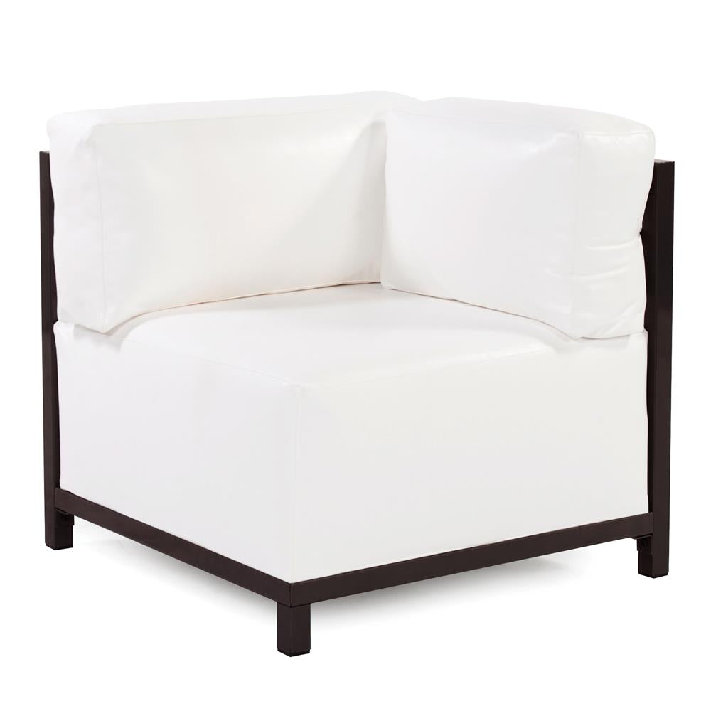 Howard Elliott Collection Axis Corner Chair Atlantis White Slipcover (Cover Only) Outdoor Living Howard Elliott Collection   