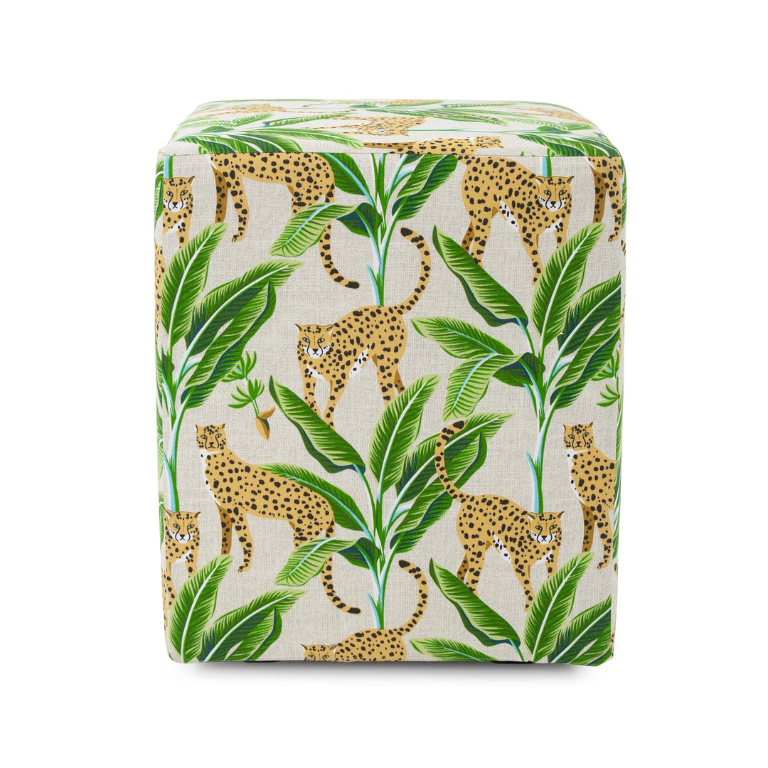 Howard Elliott Collection Outdoor Universal Cube Cover, Safari Natural Outdoor Living Howard Elliott Collection   