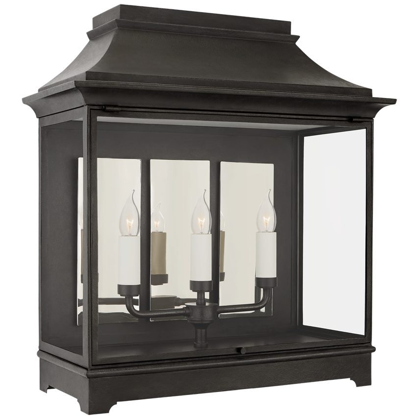 Visual Comfort & Co. Rosedale Wide 3/4 Wall Lantern