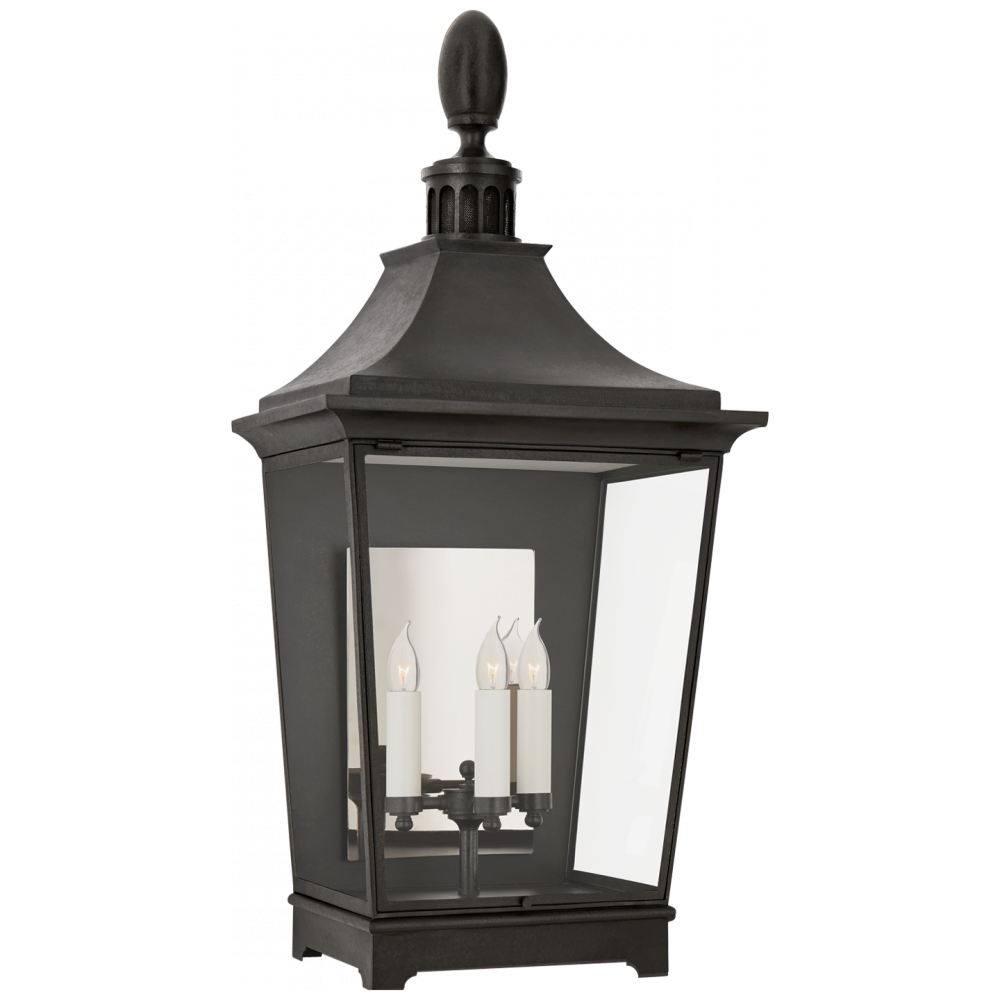 Visual Comfort & Co. Rosedale Classic Large 3/4 Wall Lantern Outdoor Lighting Visual Comfort & Co.   