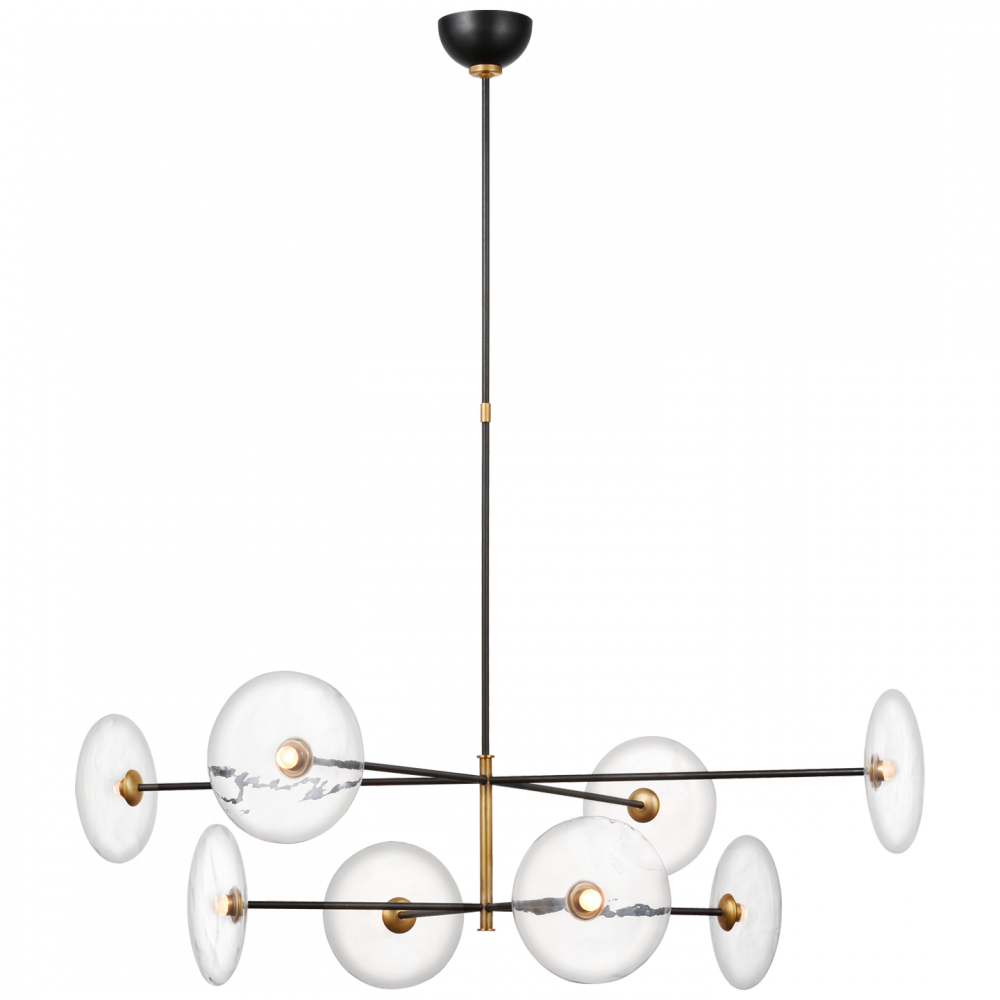 Visual Comfort & Co. Calvino X-Large Radial Chandelier Ceiling Lights Visual Comfort & Co.   