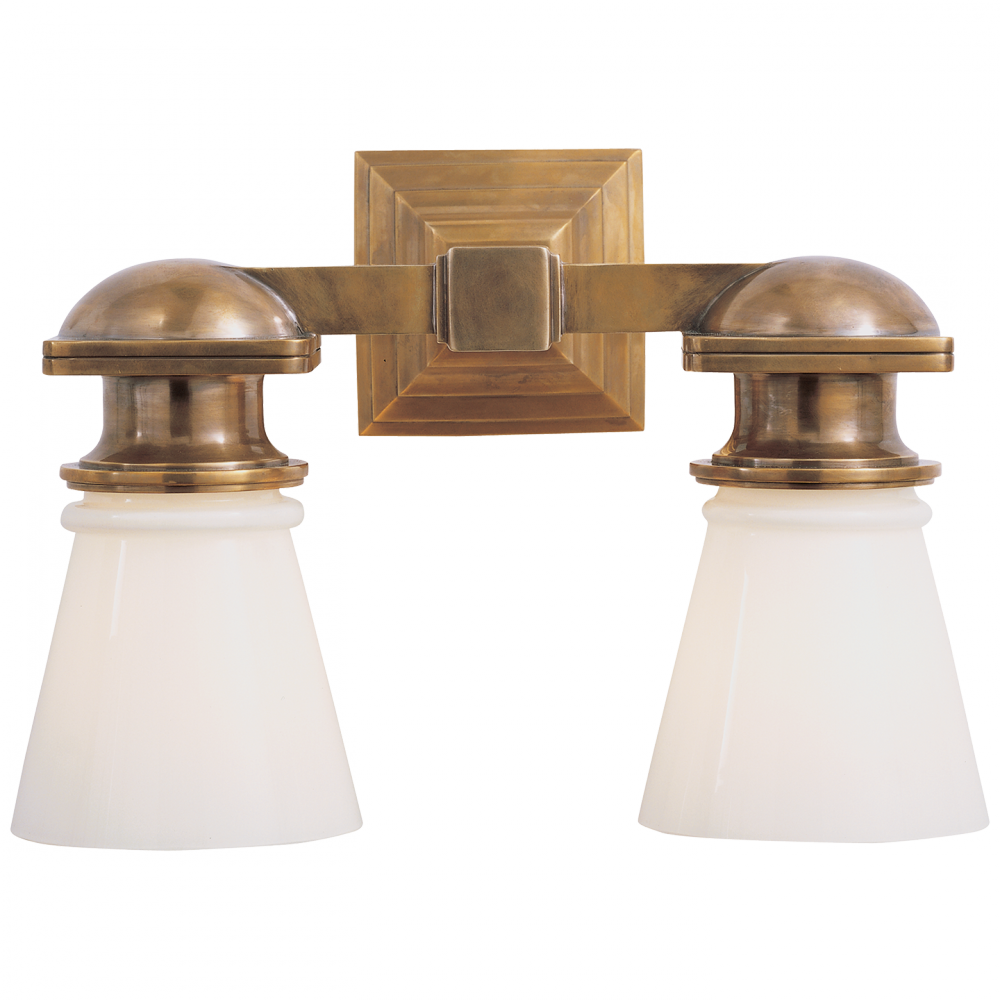 Visual Comfort & Co. New York Subway Double Light Wall Sconces Visual Comfort & Co.   