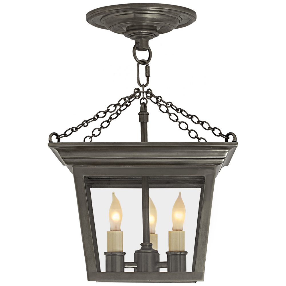 Visual Comfort & Co. Cornice Semi-Flush Lantern Pendants Visual Comfort & Co.   