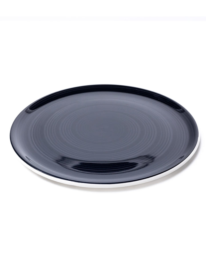 Zafferano America Spirale Charger / Pizza Plate (Set of 2) Tableware Zafferano America Black  