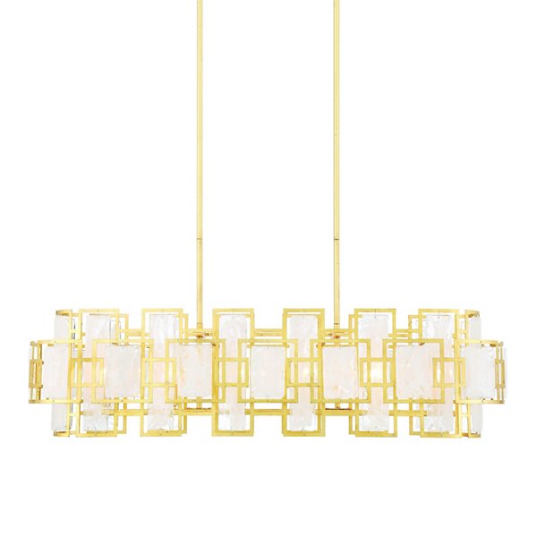 Savoy House Portia 6-Light Linear Chandelier Chandelier Savoy House   