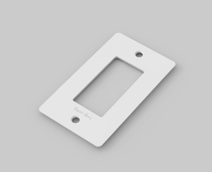 Buster + Punch Wall Plates l Polycarbonate Wall Plates Buster + Punch White - Polycarbonate 1 Gang 