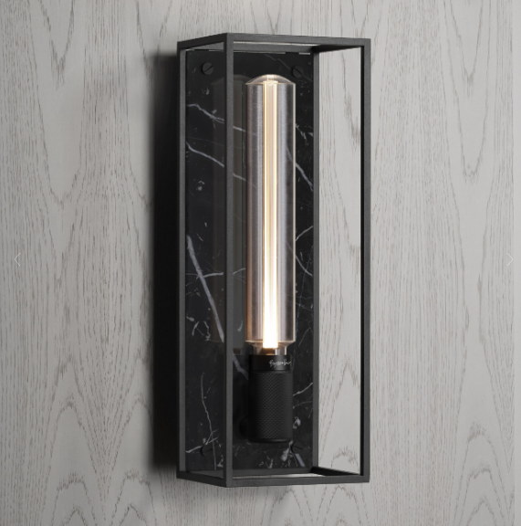 Buster + Punch Caged Wall / Large Wall Sconces Buster + Punch Black Marble  