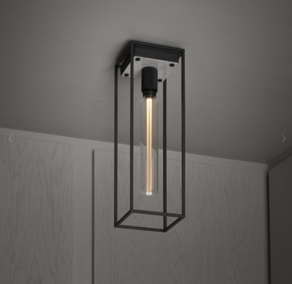 Buster + Punch Caged Ceiling / Large Ceiling Semi Flush Mounts Buster + Punch White Marble  