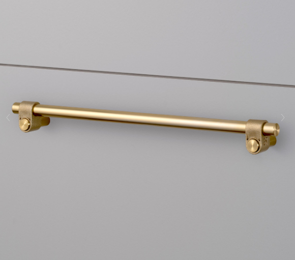 Buster + Punch Pull Bar / Cast Cabinet Hardware Buster + Punch Large Brass 