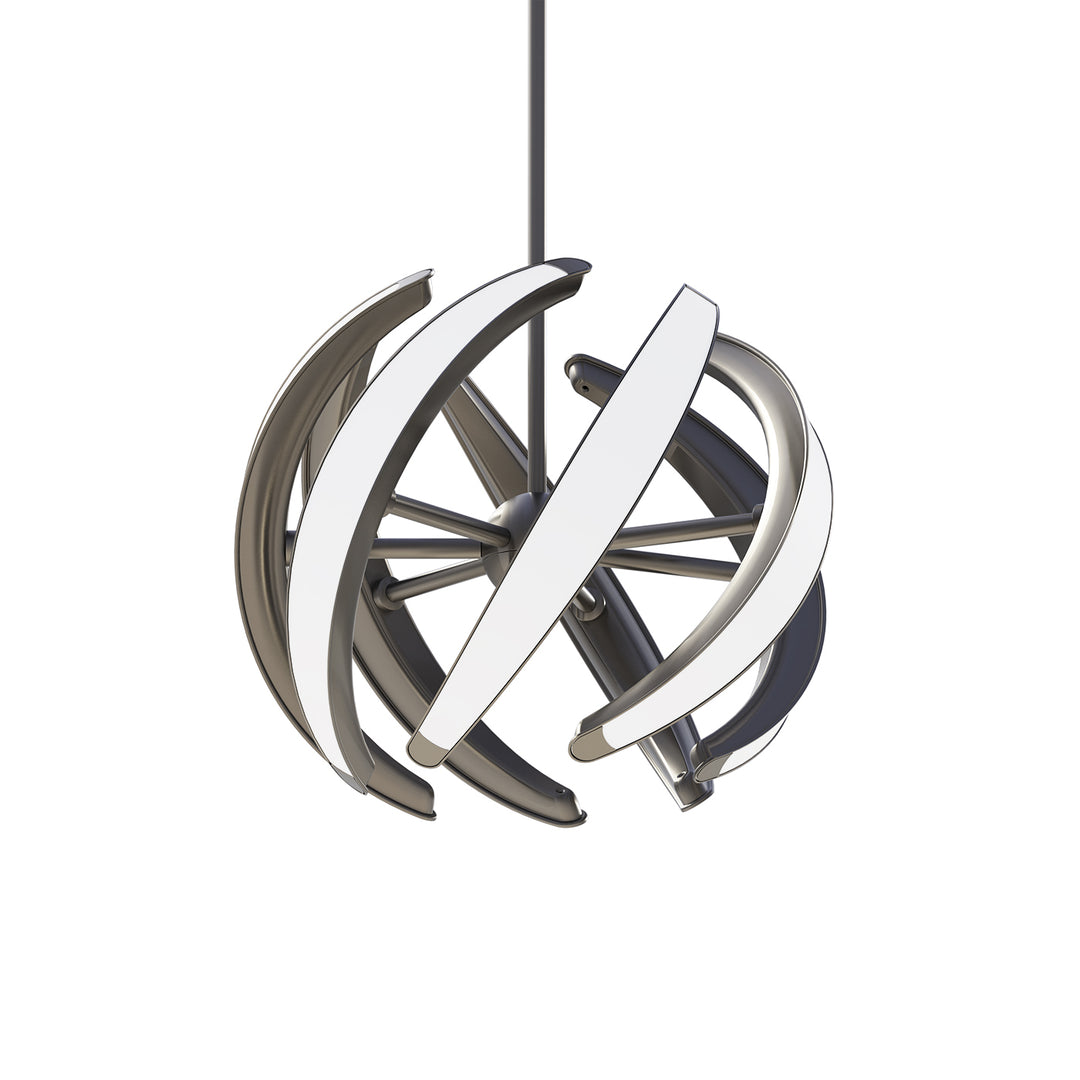 Blackjack Lighting Swirl Pendant Pendants Blackjack Lighting 16" Satin Nickel 