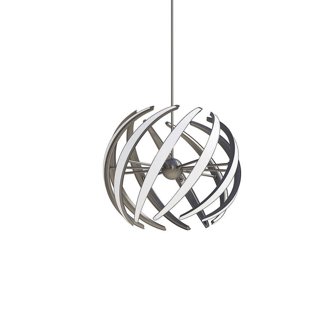 Blackjack Lighting Swirl Pendant Pendants Blackjack Lighting 32" Satin Nickel 