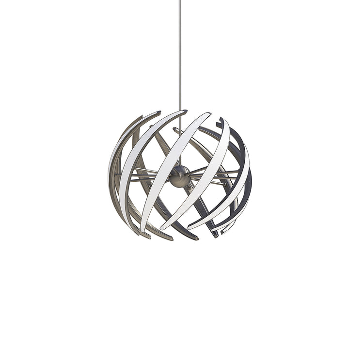 Blackjack Lighting Swirl Pendant Pendants Blackjack Lighting 32" Satin Nickel 