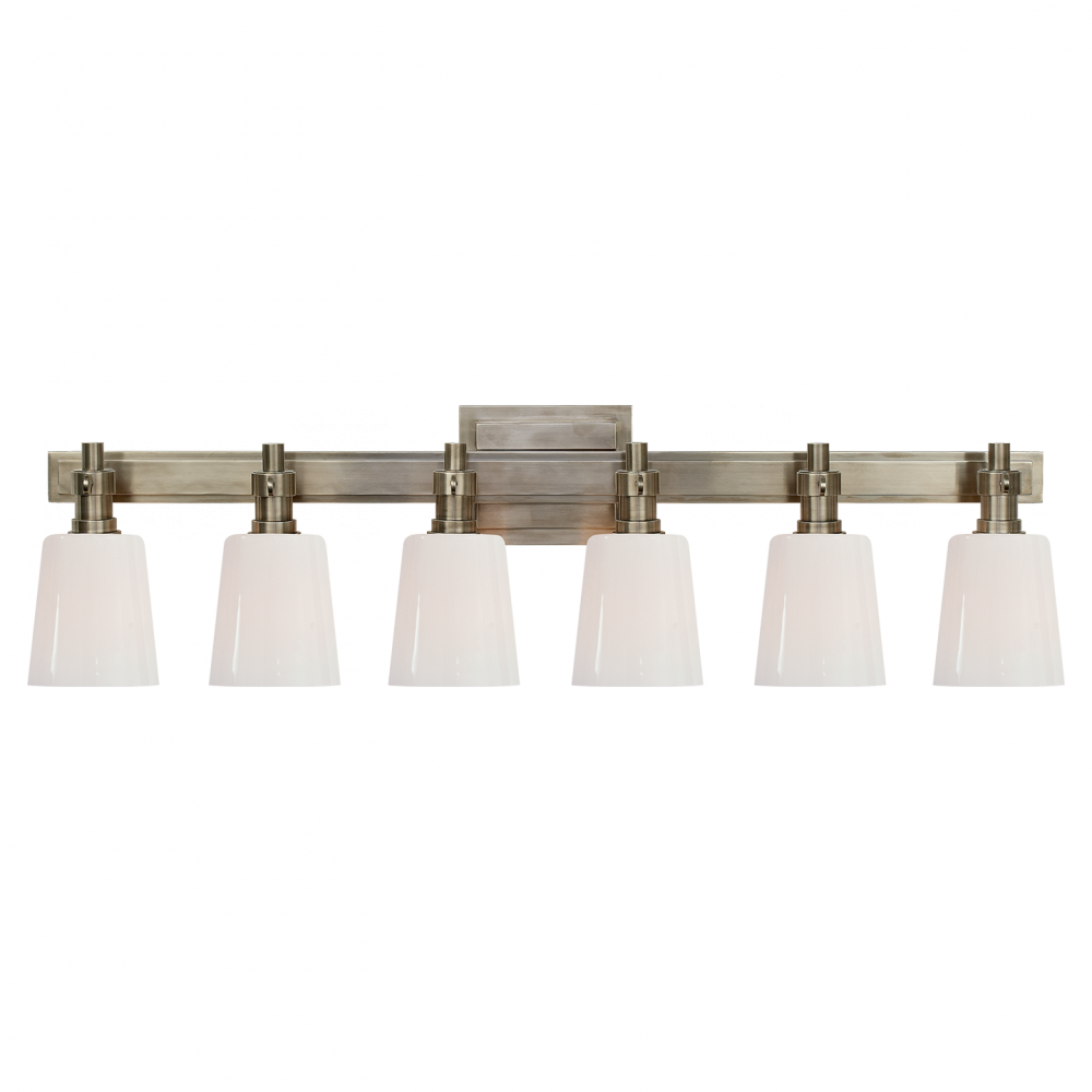 Visual Comfort & Co. Bryant Six-Light Linear Bath Sconce Wall Lights Visual Comfort & Co.   