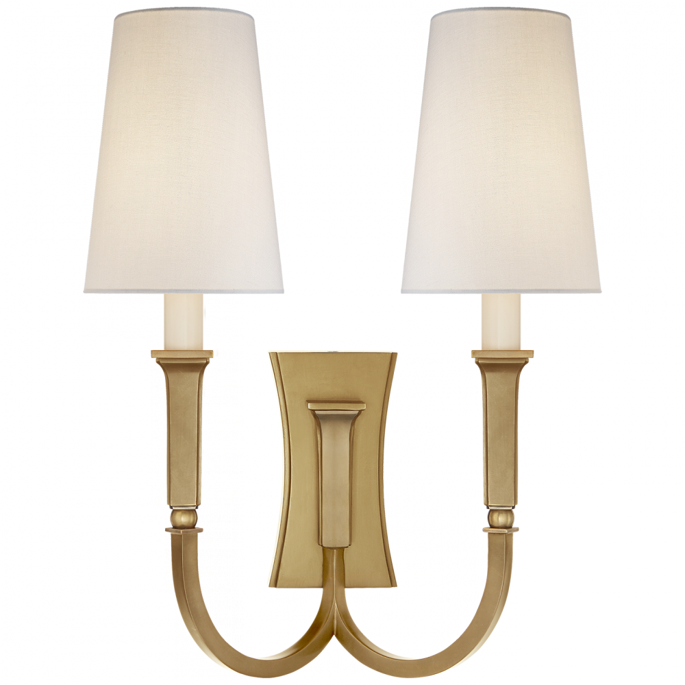 Visual Comfort & Co. Delphia Large Double Arm Sconce Wall Sconces Visual Comfort & Co.   