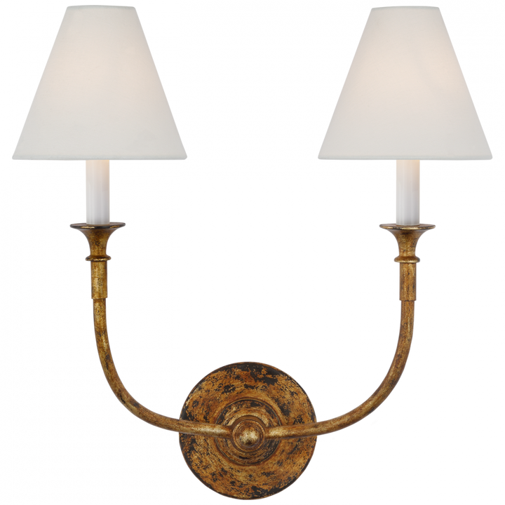 Visual Comfort & Co. Piaf Double Sconce Wall Sconces Visual Comfort & Co.   