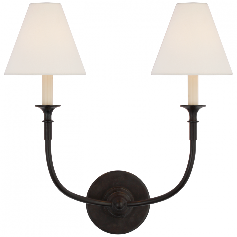 Visual Comfort & Co. Piaf Double Sconce Wall Lights Visual Comfort & Co.   