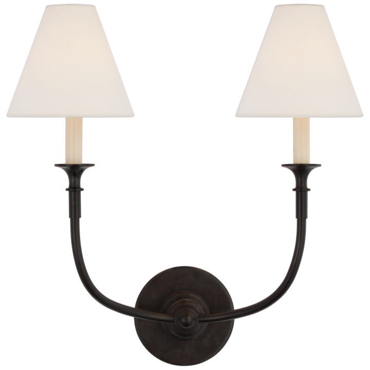 Visual Comfort & Co. Piaf Double Sconce Wall Sconces Visual Comfort & Co.   