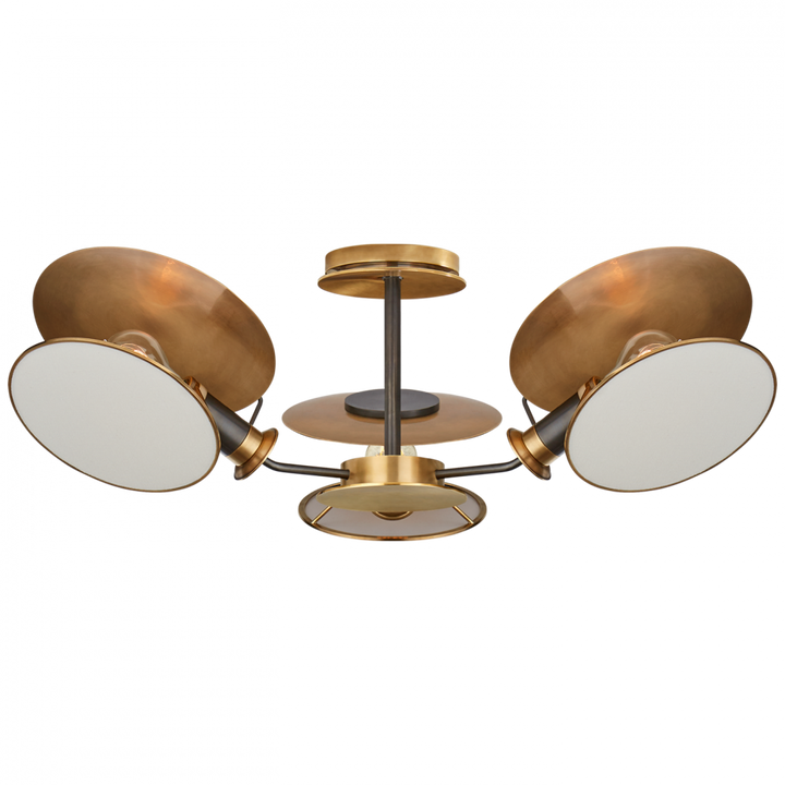 Visual Comfort & Co. Osiris Medium Reflector Semi-Flush Mount Ceiling Flush Mounts Visual Comfort & Co.   