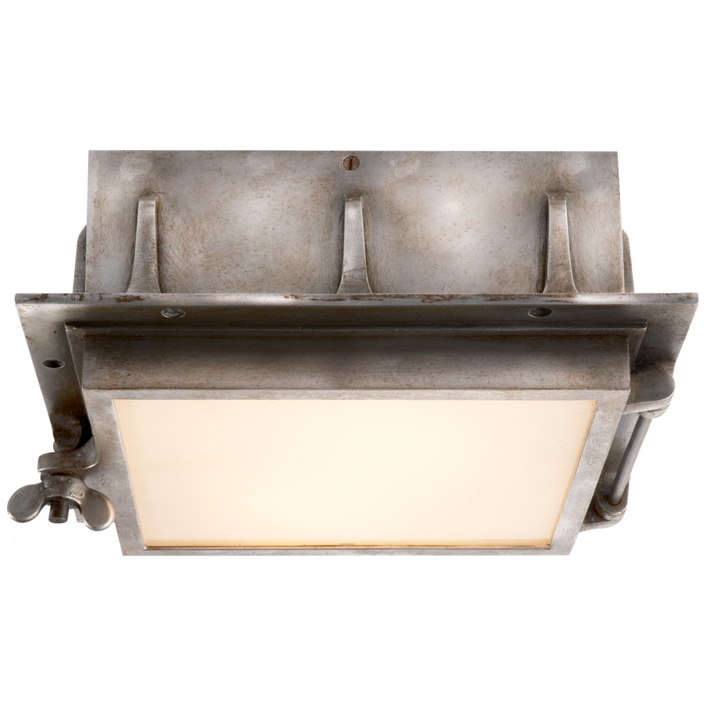 Visual Comfort & Co. Knockout Square Ceiling Light Ceiling Semi Flush Mounts Visual Comfort & Co.   