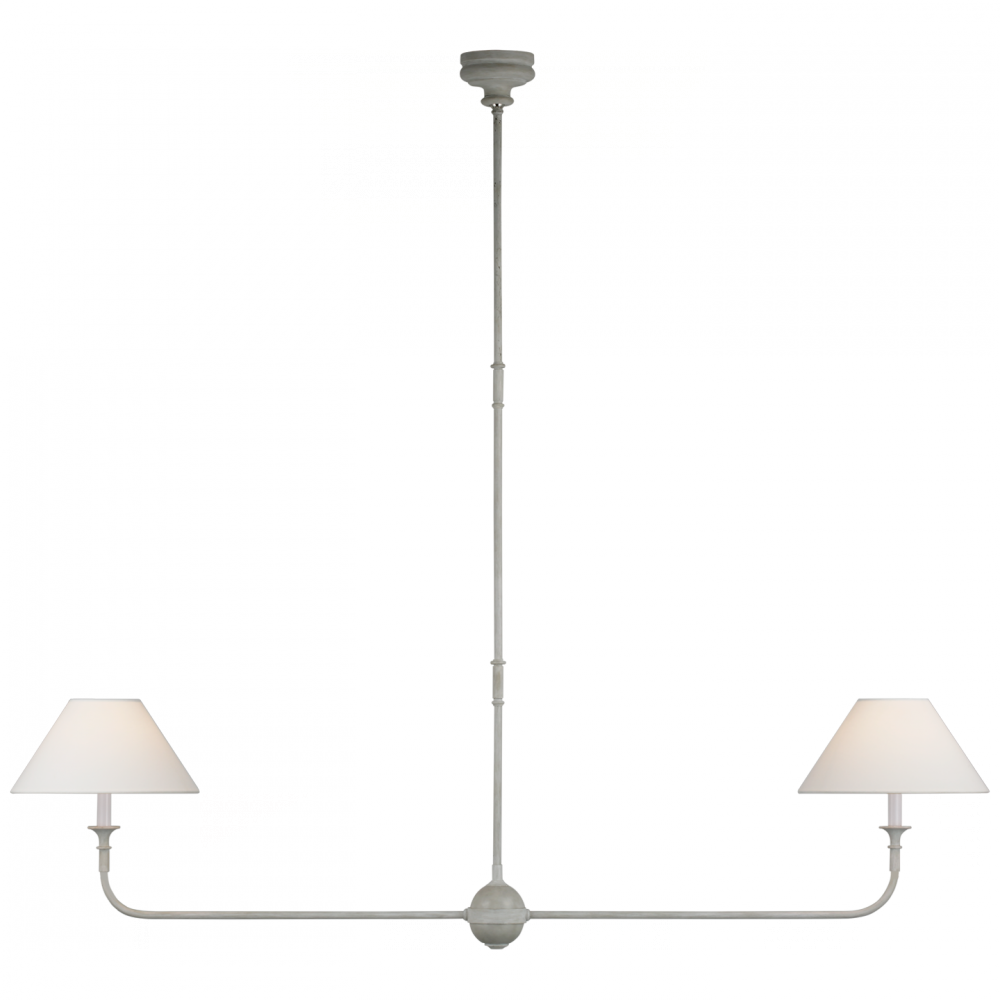 Visual Comfort & Co. Piaf Large Two Light Linear Pendant Ceiling Lights Visual Comfort & Co.   