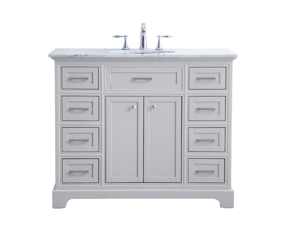 Elegant Americana Bathroom Vanity Bathroom Vanity Elegant 42 Gray Not Included