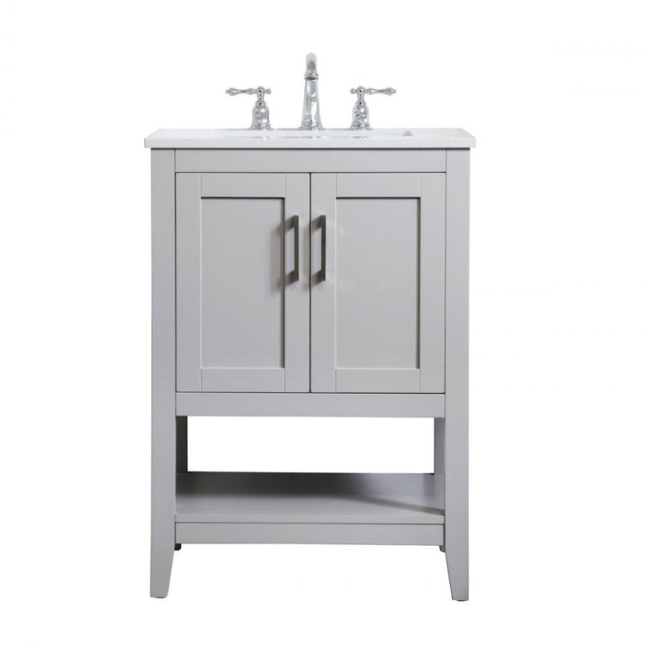 Elegant Aubrey Bathroom Vanity Bathroom Vanity Elegant 24 Gray Not Included