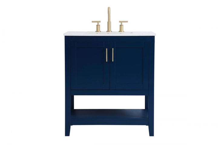 Elegant Aubrey Bathroom Vanity Bathroom Vanity Elegant 30 Blue Not Included