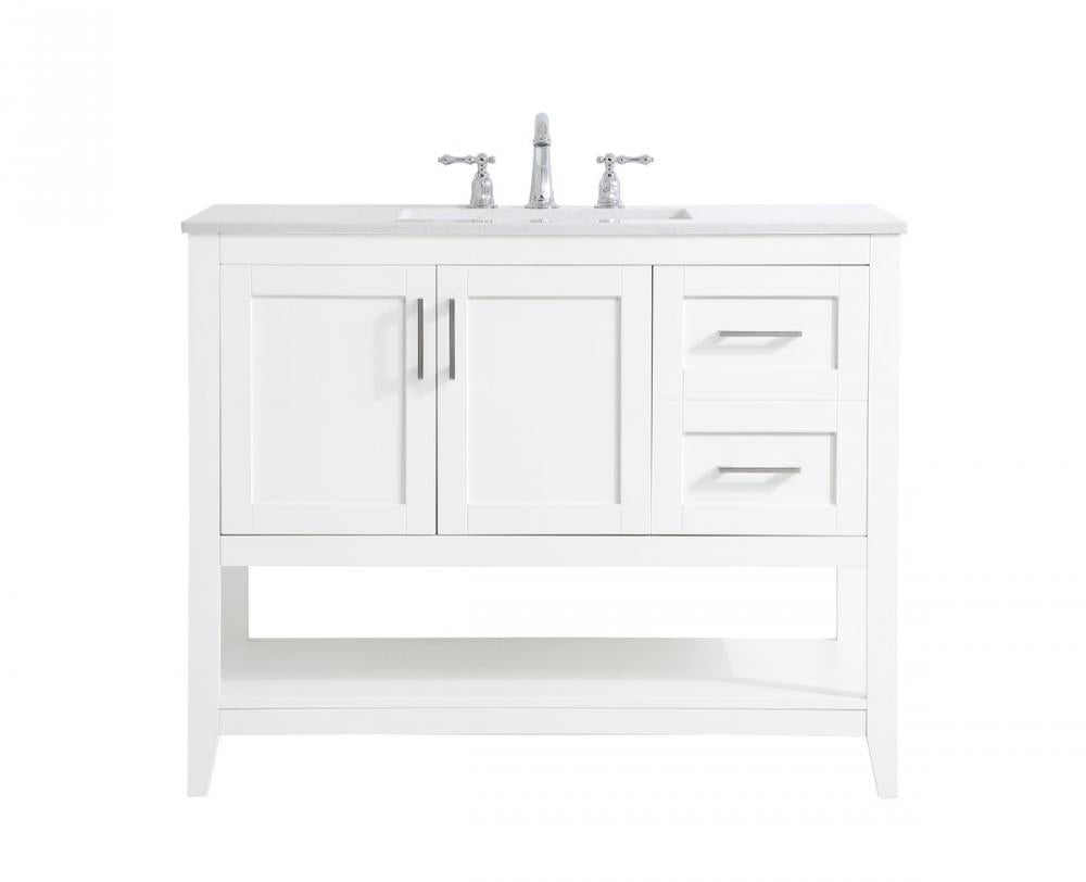 Elegant Aubrey Bathroom Vanity Bathroom Vanity Elegant 42 White Not Included