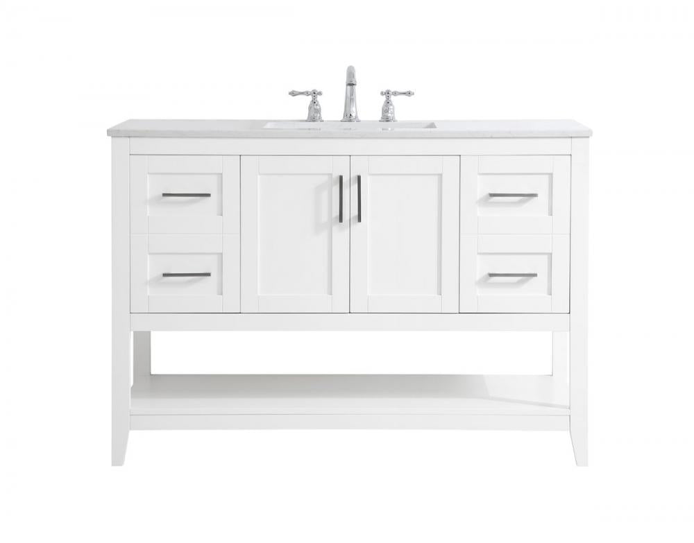 Elegant Aubrey Bathroom Vanity Bathroom Vanity Elegant 48 White Not Included